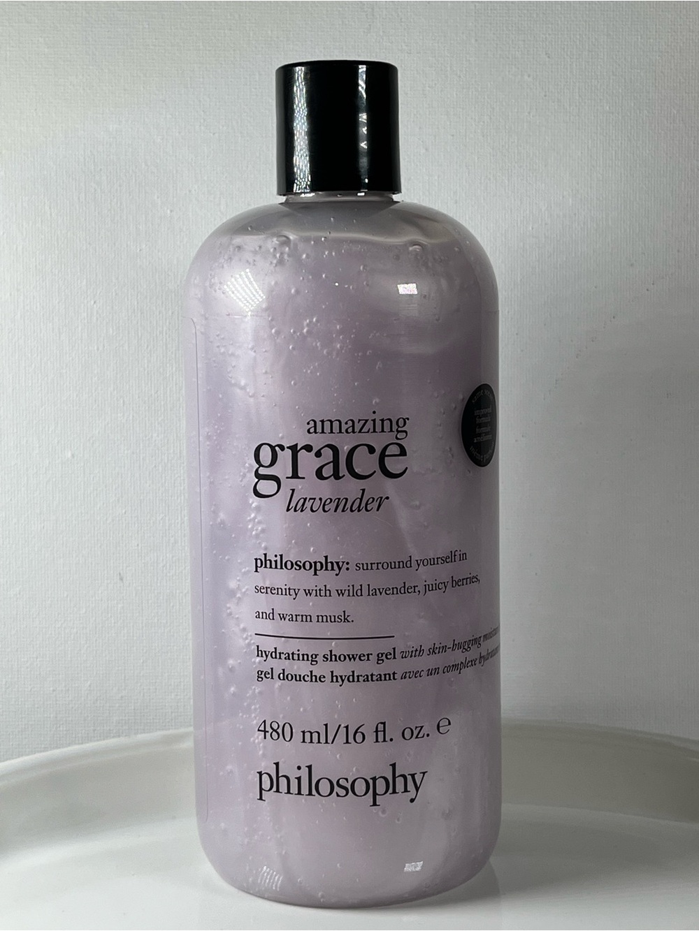 New Sealed Philosophy Amazing Grace Lavender Hydrating Shower Gel 16 Fluid Oz